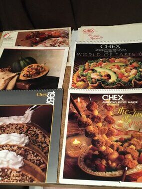 5X CHEX CALENDARS 1985 1986 1987 1989 1990 AMERICA'S RECIPE MAKER